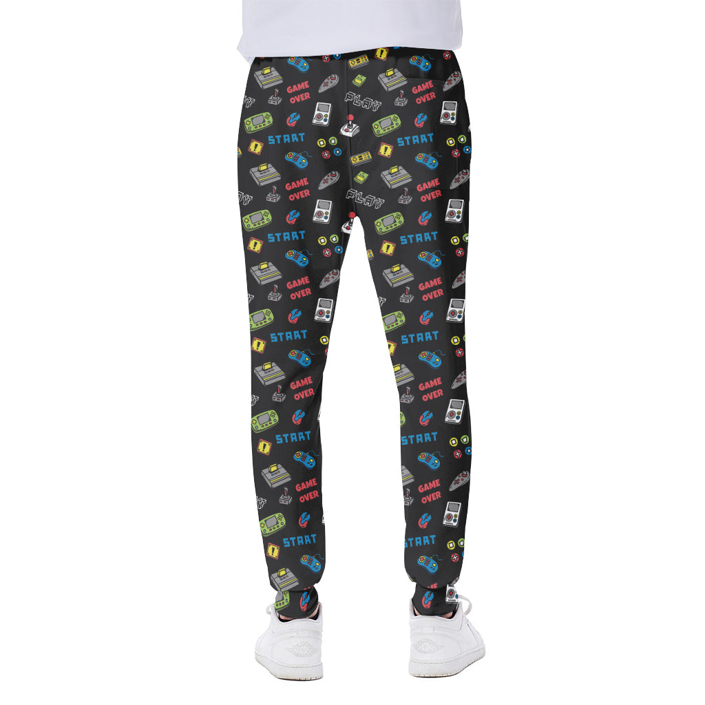 Video Game Gadgets Pattern Print Scuba Joggers