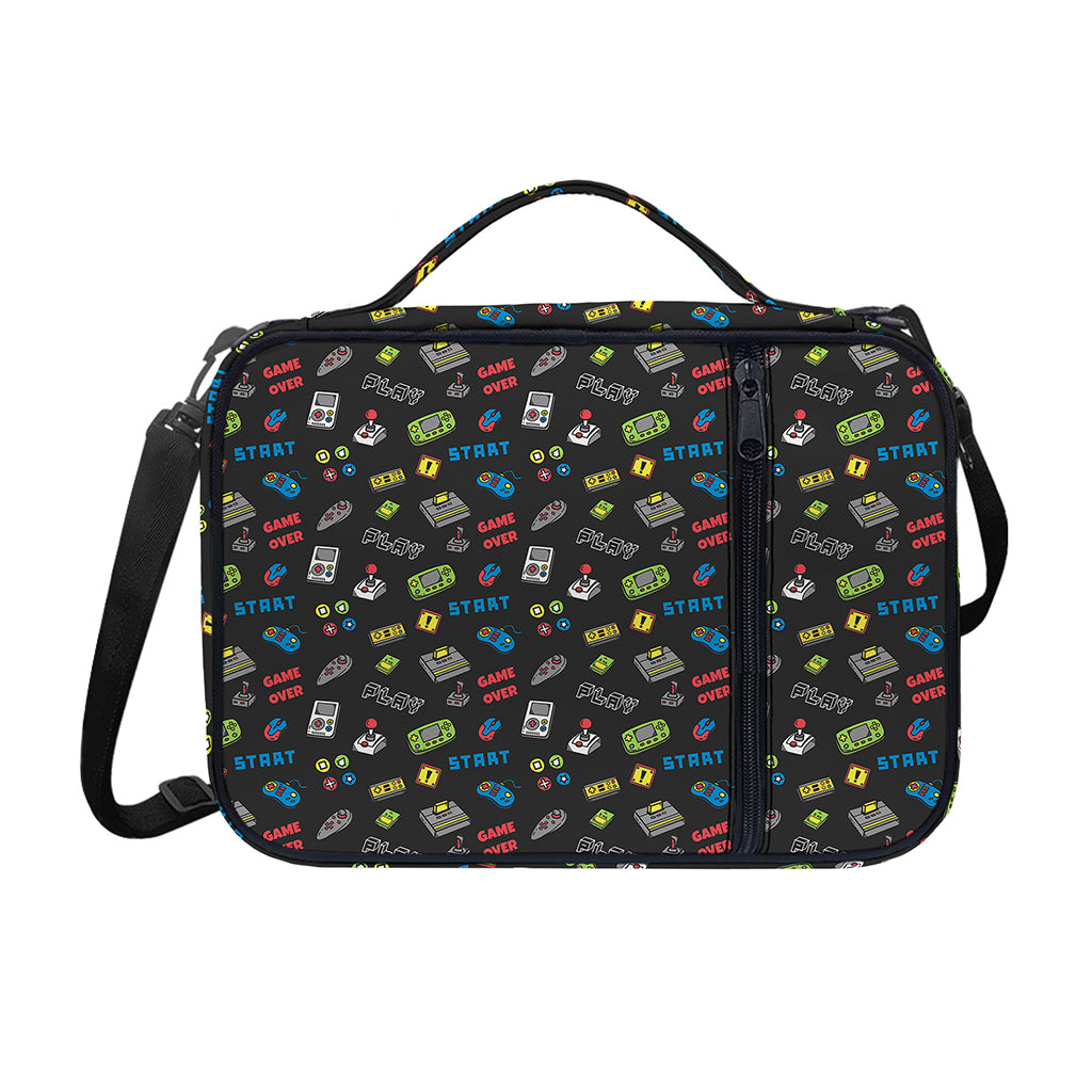 Video Game Gadgets Pattern Print Shoulder Strap Bible Bag