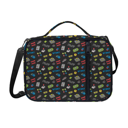 Video Game Gadgets Pattern Print Shoulder Strap Bible Bag