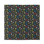 Video Game Gadgets Pattern Print Silk Bandana