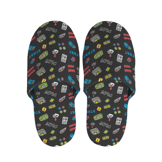 Video Game Gadgets Pattern Print Slippers