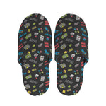 Video Game Gadgets Pattern Print Slippers