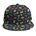 Video Game Gadgets Pattern Print Snapback Cap