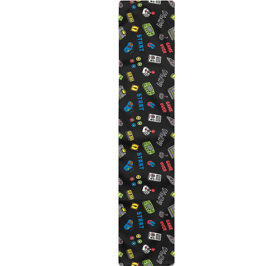 Video Game Gadgets Pattern Print Table Runner
