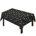 Video Game Gadgets Pattern Print Tablecloth
