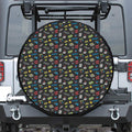 Video Game Gadgets Pattern Print Tire Cover