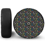 Video Game Gadgets Pattern Print Tire Cover With Camera Hole