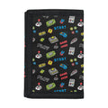 Video Game Gadgets Pattern Print Trifold Wallet