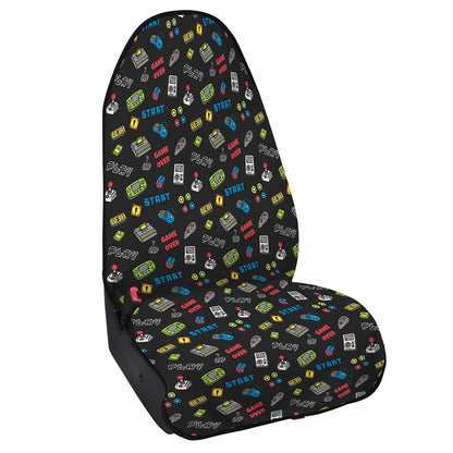 Video Game Gadgets Pattern Print Waterproof Car Seat Cover