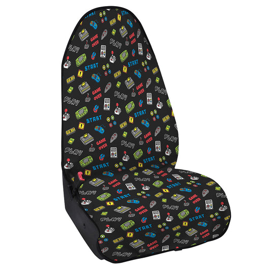Video Game Gadgets Pattern Print Waterproof Car Seat Cover
