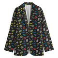 Video Game Gadgets Pattern Print Women's Blazer