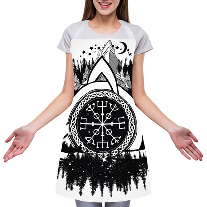 Viking Celtic Trinity Knot Print Adjustable Apron