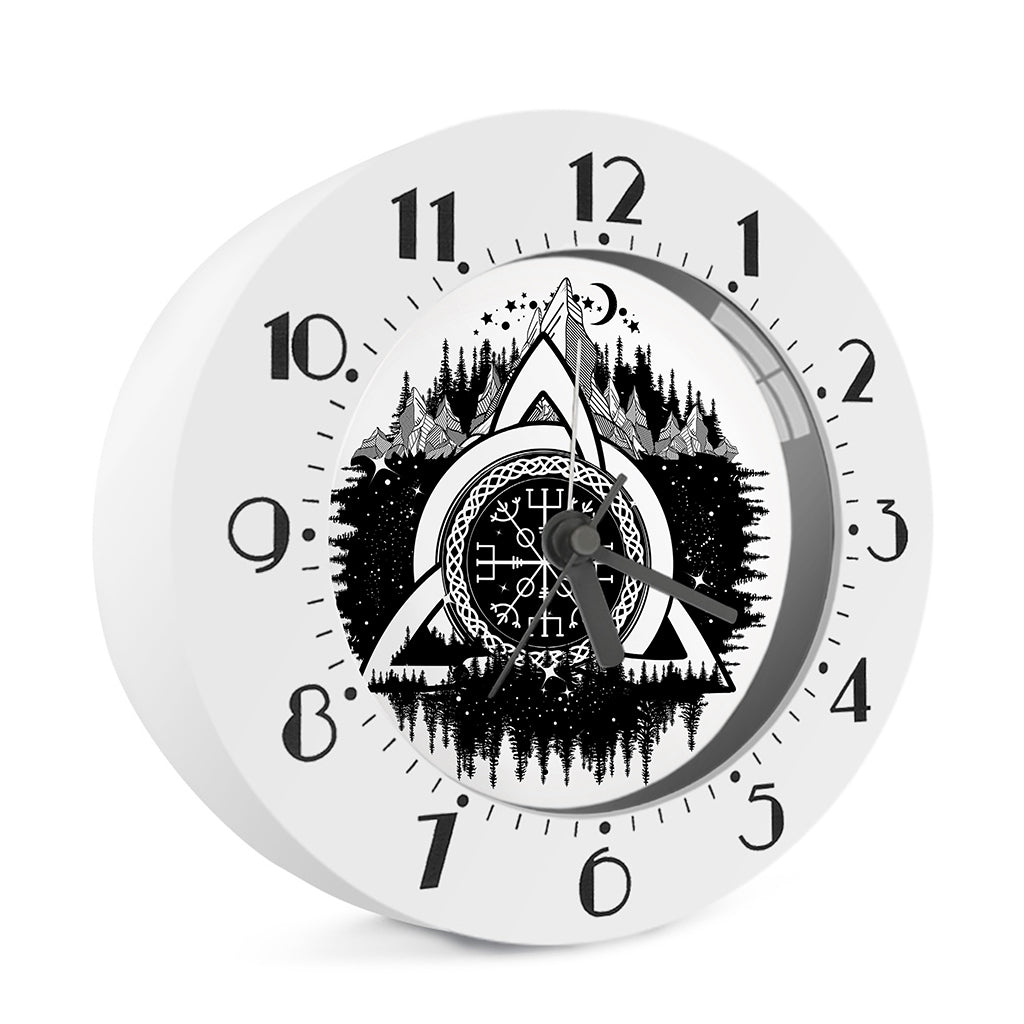 Viking Celtic Trinity Knot Print Alarm Clock