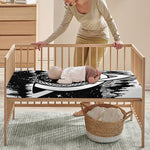 Viking Celtic Trinity Knot Print Baby Crib Sheet