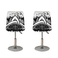 Viking Celtic Trinity Knot Print Bar Stool Covers