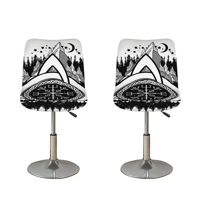 Viking Celtic Trinity Knot Print Bar Stool Covers