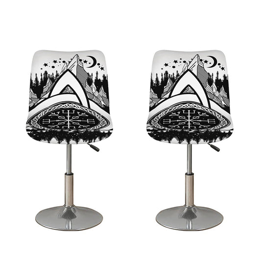 Viking Celtic Trinity Knot Print Bar Stool Covers