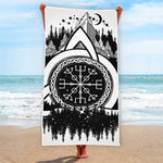 Viking Celtic Trinity Knot Print Beach Towel