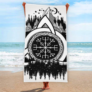 Viking Celtic Trinity Knot Print Beach Towel