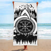 Viking Celtic Trinity Knot Print Beach Towel