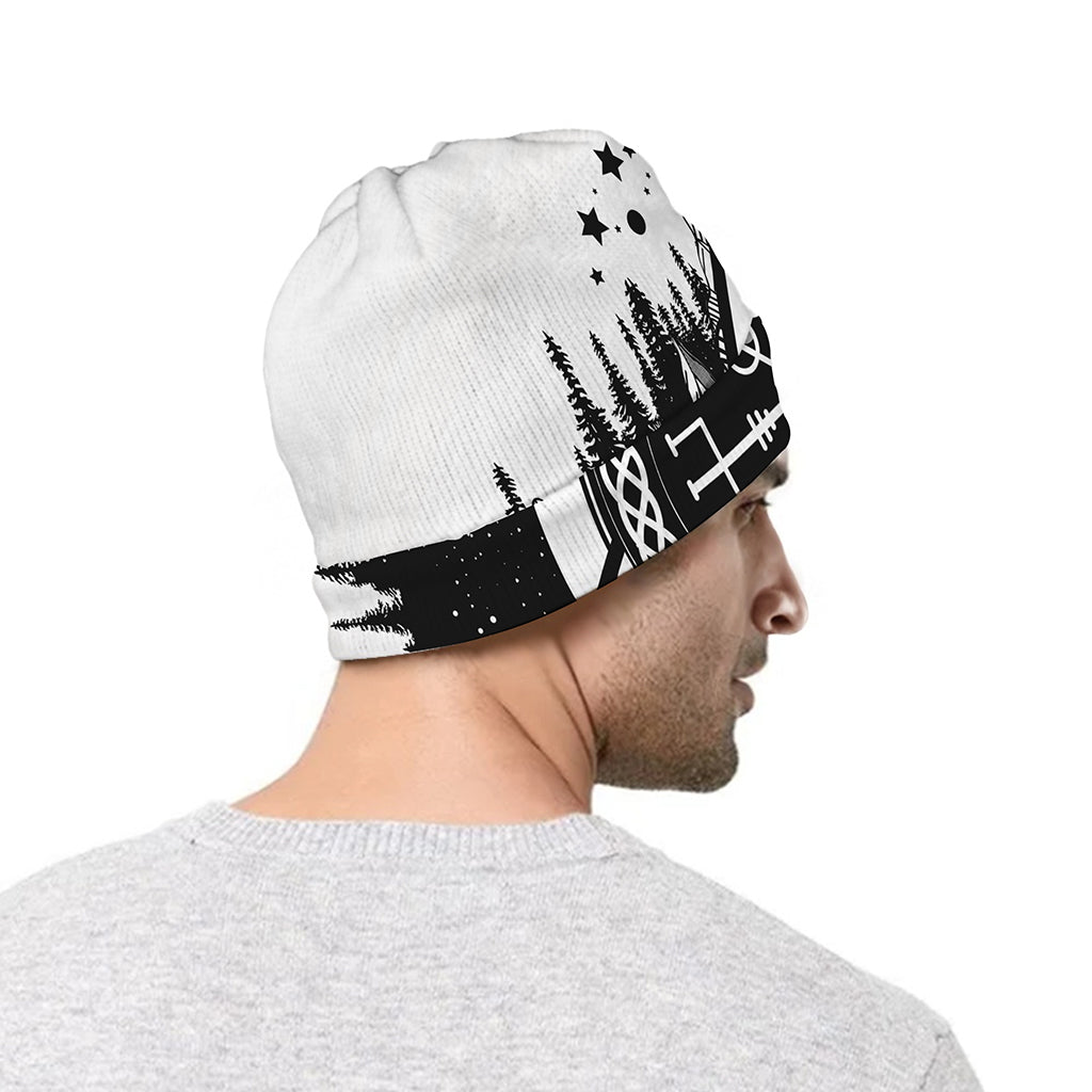 Viking Celtic Trinity Knot Print Beanie