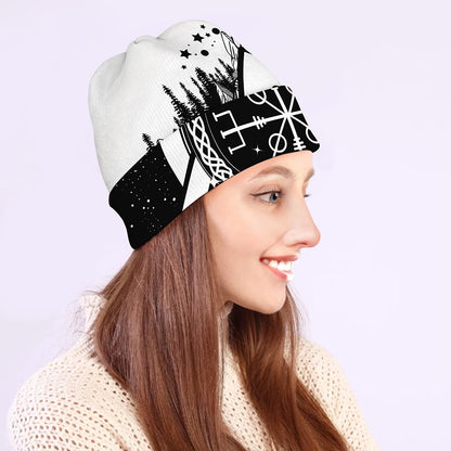 Viking Celtic Trinity Knot Print Beanie