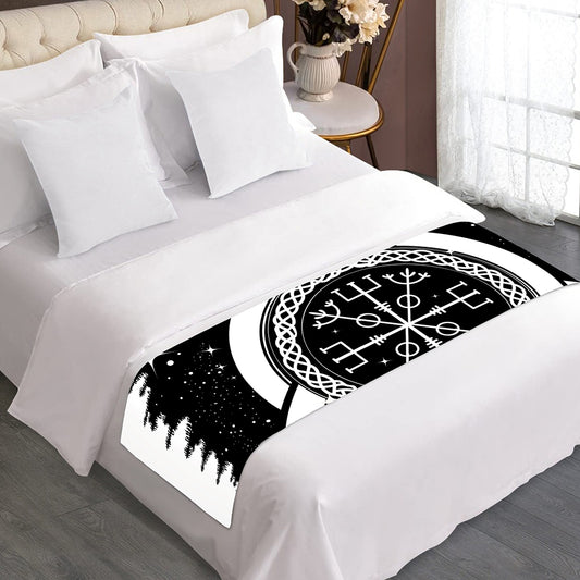 Viking Celtic Trinity Knot Print Bed Runner