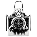 Viking Celtic Trinity Knot Print Bib Apron With Pocket