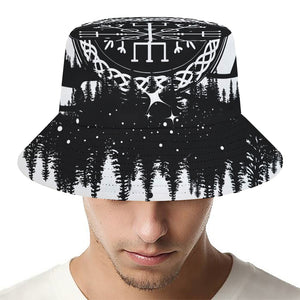 Viking Celtic Trinity Knot Print Bucket Hat