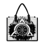 Viking Celtic Trinity Knot Print Canvas Tote Bag