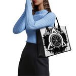 Viking Celtic Trinity Knot Print Canvas Tote Bag