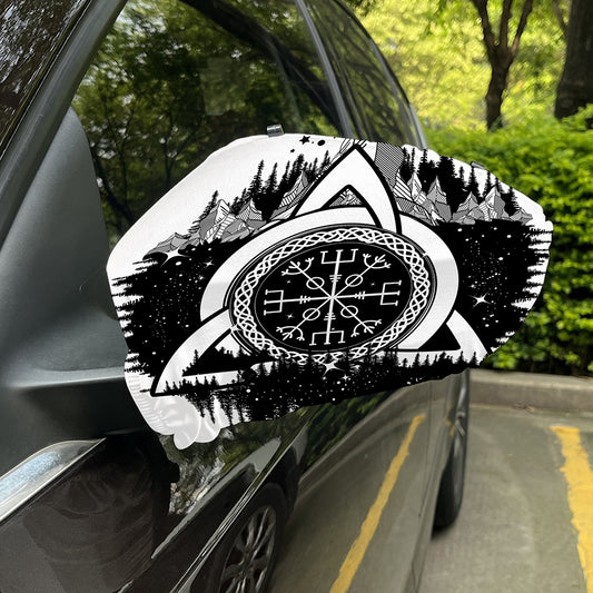 Viking Celtic Trinity Knot Print Car Side Mirror Covers