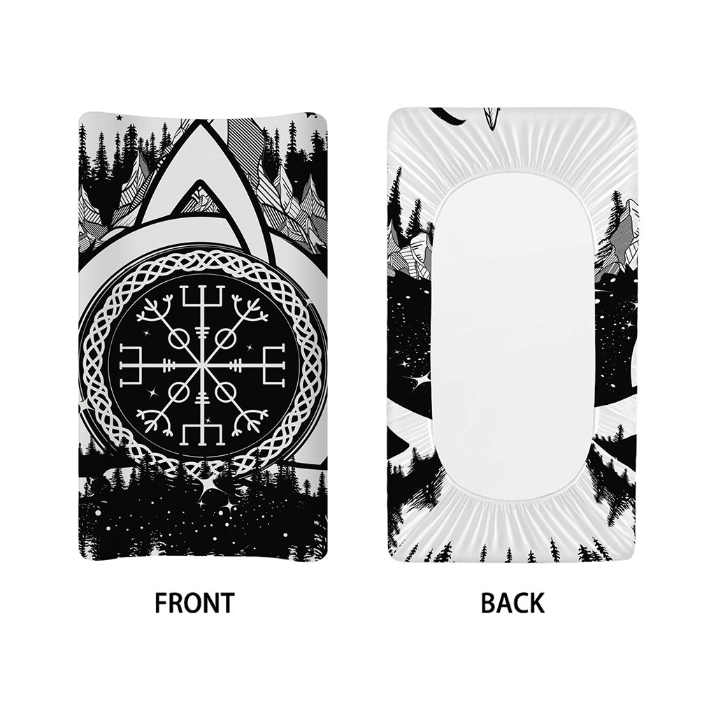 Viking Celtic Trinity Knot Print Changing Pad Cover