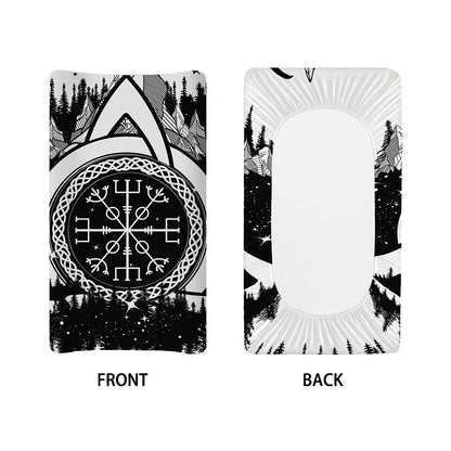 Viking Celtic Trinity Knot Print Changing Pad Cover