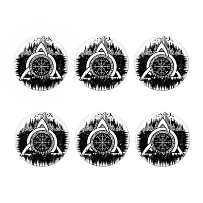 Viking Celtic Trinity Knot Print Coaster Set