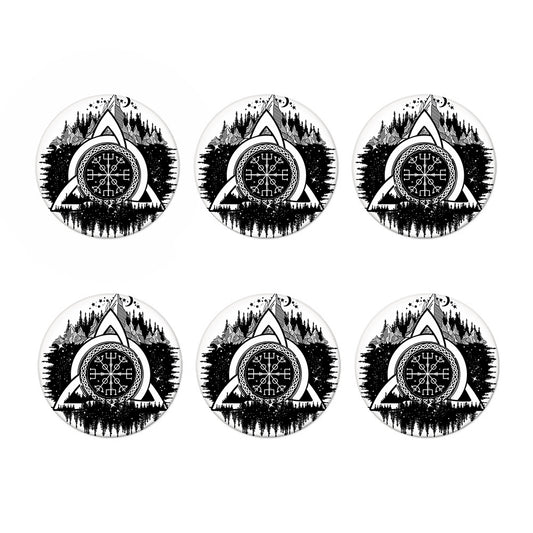 Viking Celtic Trinity Knot Print Coaster Set