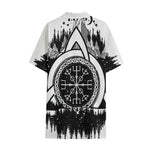 Viking Celtic Trinity Knot Print Cotton Hawaiian Shirt