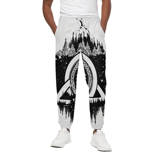 Viking Celtic Trinity Knot Print Cotton Pants