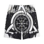 Viking Celtic Trinity Knot Print Cotton Shorts