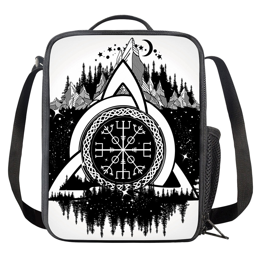 Viking Celtic Trinity Knot Print Crossbody Lunch Bag