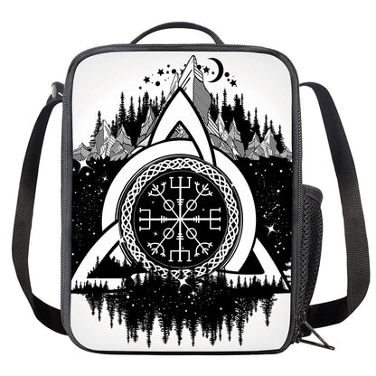 Viking Celtic Trinity Knot Print Crossbody Lunch Bag