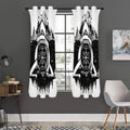 Viking Celtic Trinity Knot Print Grommet Curtain Panels