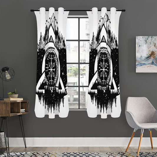 Viking Celtic Trinity Knot Print Curtain