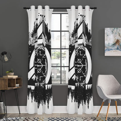 Viking Celtic Trinity Knot Print Curtain