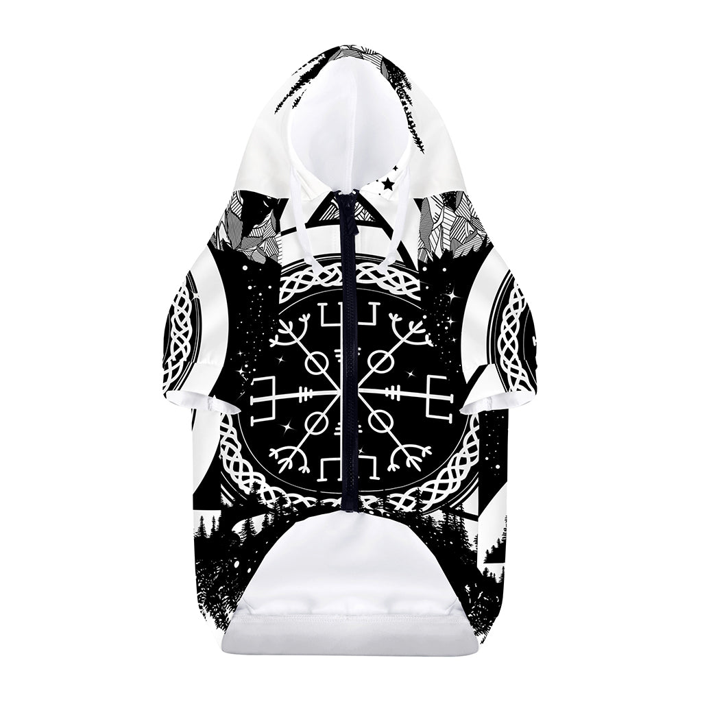 Viking Celtic Trinity Knot Print Dog Zip Up Hoodie