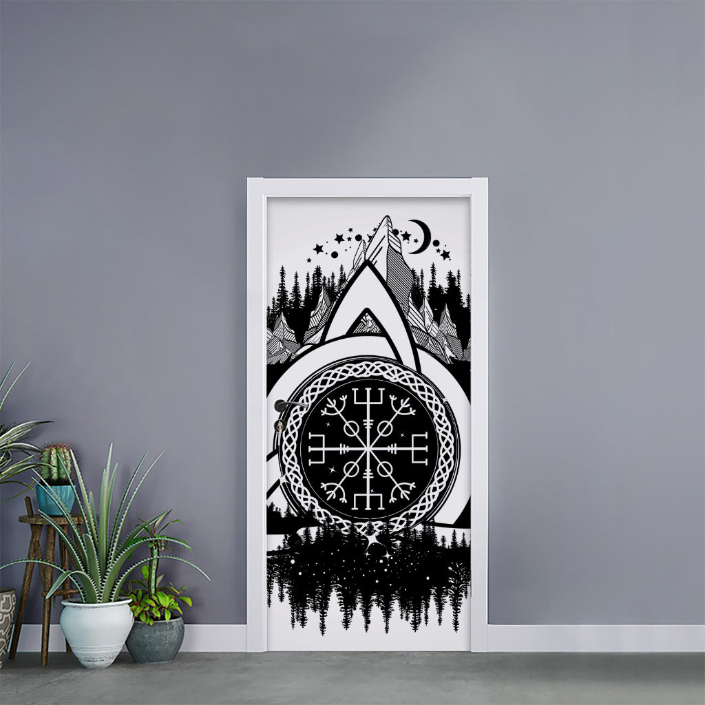 Viking Celtic Trinity Knot Print Door Sticker