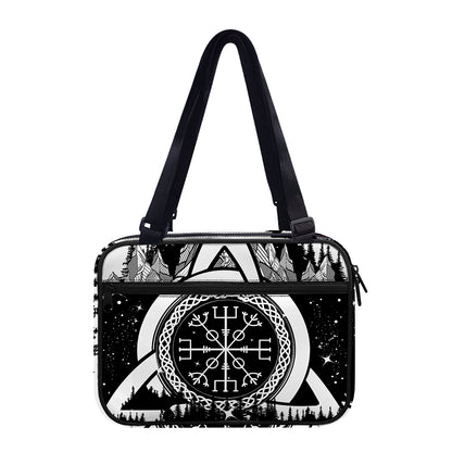 Viking Celtic Trinity Knot Print Double Strap Bible Bag