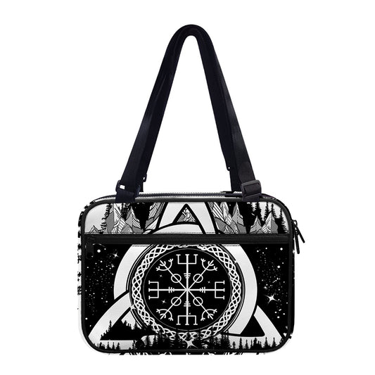 Viking Celtic Trinity Knot Print Double Strap Bible Bag
