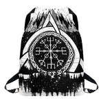 Viking Celtic Trinity Knot Print Drawstring Backpack