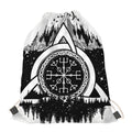Viking Celtic Trinity Knot Print Drawstring Bag
